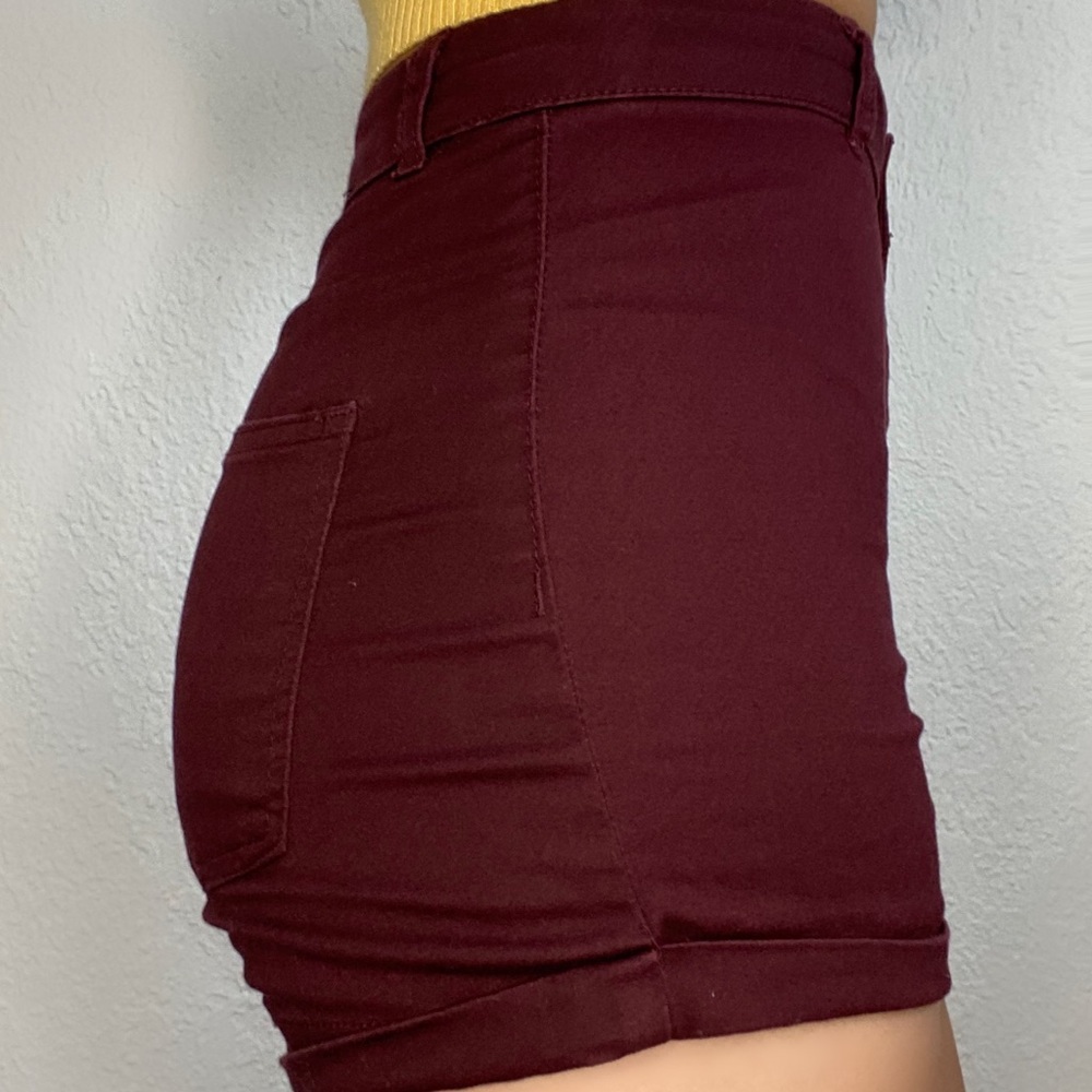 Burgundy Shorts - Picture 2 of 3